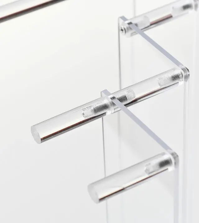 Alt view image 6 of 7 - Clear Acrylic Display Riser 2 Tier Cupcake Stand Shelf for Decoration and Organizer
