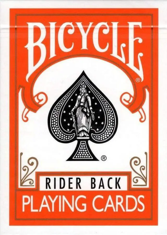 Main image of Orange Rider Back Playing Cards Poker Size Deck USPCC