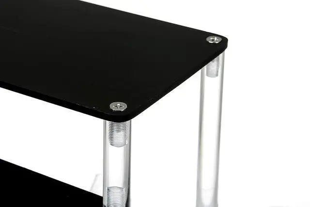Alt view image 5 of 5 - 2 Tier Black Acrylic Display Riser Cupcake Stand Display Shelf for Decoration, Makeup