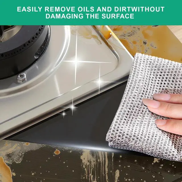 Alt view image 2 of 7 - 10Pcs Multipurpose Wire Dishwashing Rag, Reusable Non-Scratch Wire Dishcloth, Metal Dish Cloth Wet and Dry for Kitchen Cleaning, Sinks, Dishes, Stove Top, Dimensions(7.87X7.87)