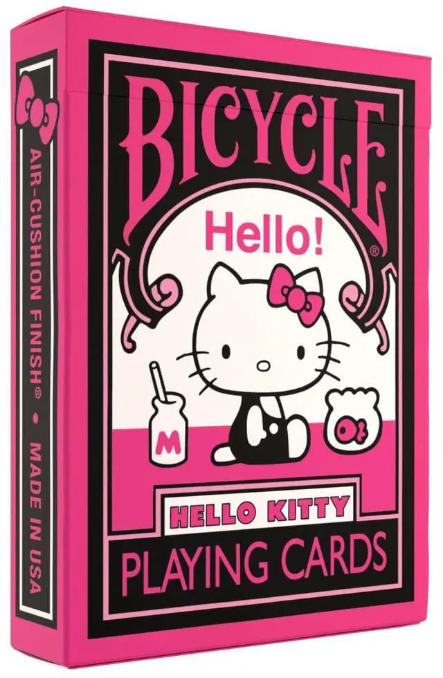 Main image of Hello Kitty Playing Cards, Black & Pink, 1 Deck
