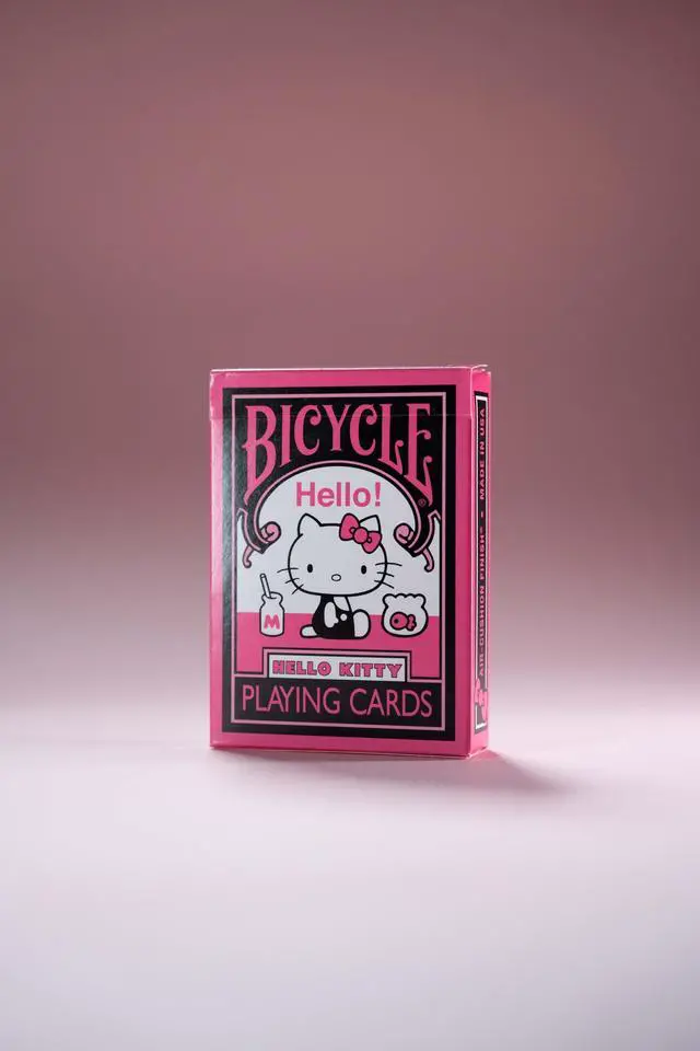 Alt view image 4 of 6 - Hello Kitty Playing Cards, Black & Pink, 1 Deck