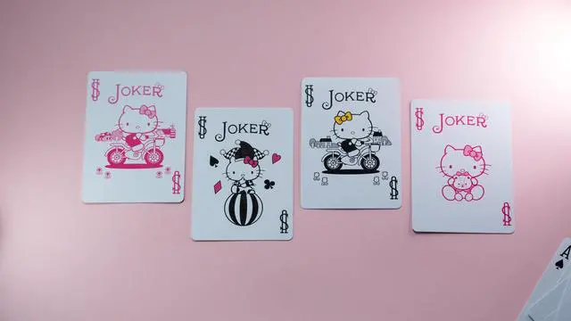 Alt view image 5 of 6 - Hello Kitty Playing Cards, Black & Pink, 1 Deck