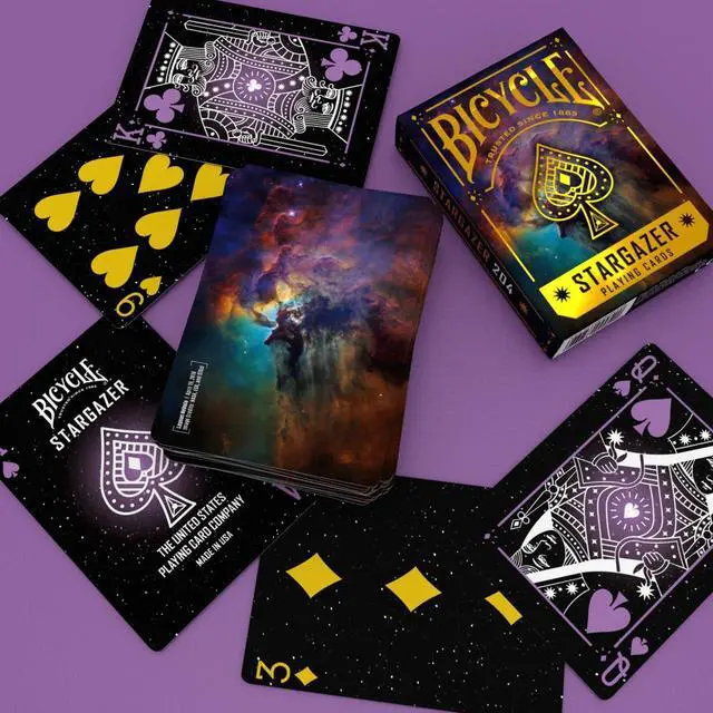 Alt view image 2 of 2 - Stargazer 204 Playing Cards Premium CosmicThemed PokerSize Deck of Cards with AirCushion Finish, Collectible Space Galaxy Design for Cardistry, Magic Tricks, and Game Night