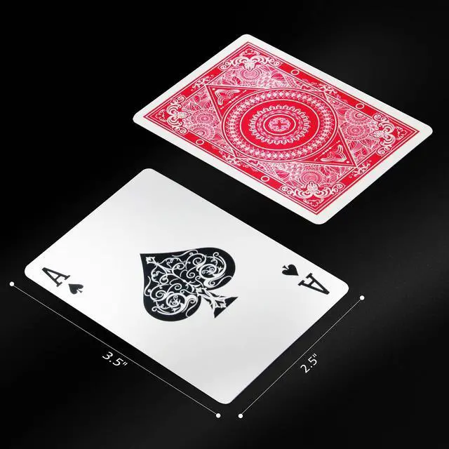 Alt view image 2 of 6 - Playing Cards 2 Decks Waterproof Plastic Poker Cards for Texas Holdem Poker Go Fish and More Card Games Standard Index 2.5" x 3.5"
