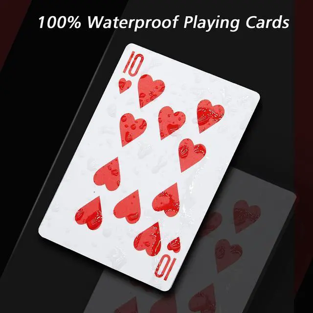 Alt view image 4 of 6 - Playing Cards 2 Decks Waterproof Plastic Poker Cards for Texas Holdem Poker Go Fish and More Card Games Standard Index 2.5" x 3.5"