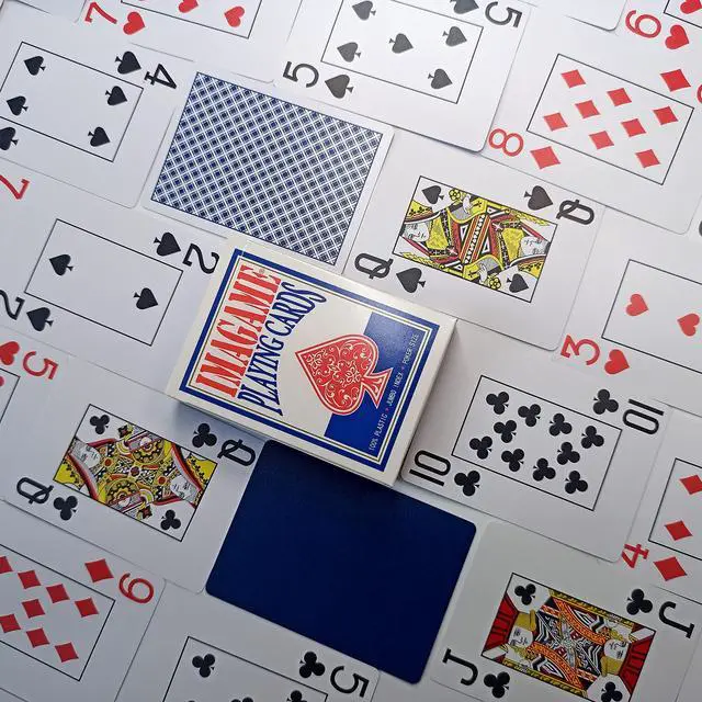 Alt view image 4 of 7 - Plastic Playing Cards, Poker Size, Casino Quality, Jumbo Index, Waterproof & Washable, Perfect for Texas Holdem Poker, 1 Blue Deck & 1 Red Deck