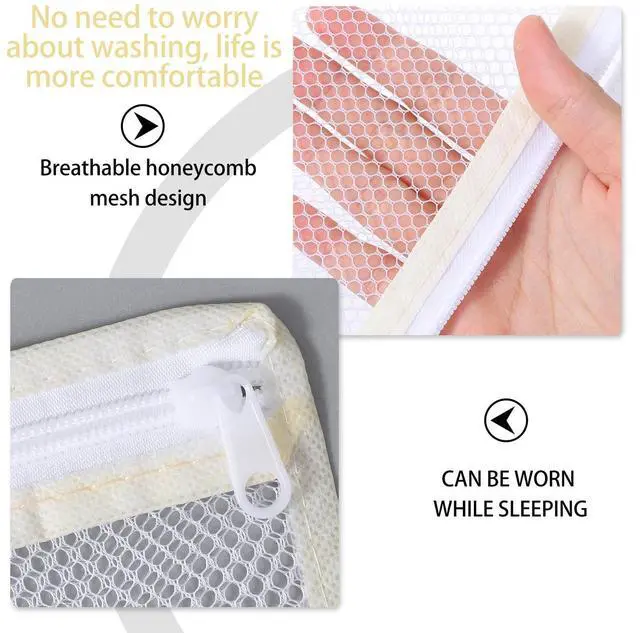 Alt view image 4 of 7 - 4Pcs Small Mesh Laundry Bags for Delicates Hanging Mini 12 x 10 Inches Durable Lingerie Bags for Washing Machine Wash Laundry Net Bag for Lingerie Underwear Socks Baby Clothes Travel 32x27cm