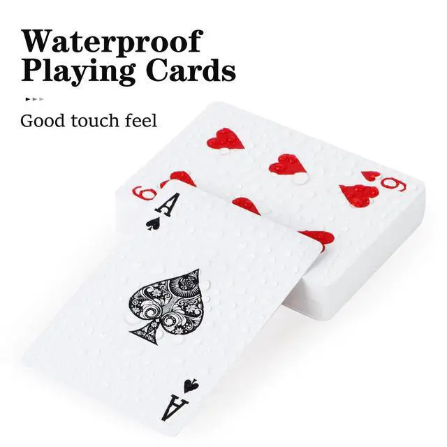 Alt view image 2 of 7 - Plastic Playing Cards Waterproof Playing Cards 2 Pack,Decks of Poker Cards Set for Adults,Poker Size Regular Index,Suitable for Various Cards Games,Bridge,Pinochle,Cartas