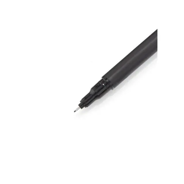 Alt view image 3 of 7 - Felt Tip Medium Point Black Pens, Drawing & Writing Pens Ideal for School Supplies, Office Supplies and Teacher Supplies, Quick-Drying, No Bleed, 2 Pack