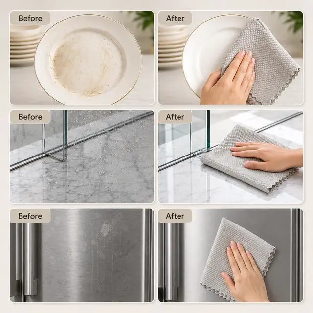 Alt view image 3 of 7 - 10Pcs Cloths, Wire Mesh Cleaning Cloth,Multipurpose Silver Mesh Dishcloth,Reusable Non Scratch Wire Dishcloth for Kitchen Dishes, Sinkss