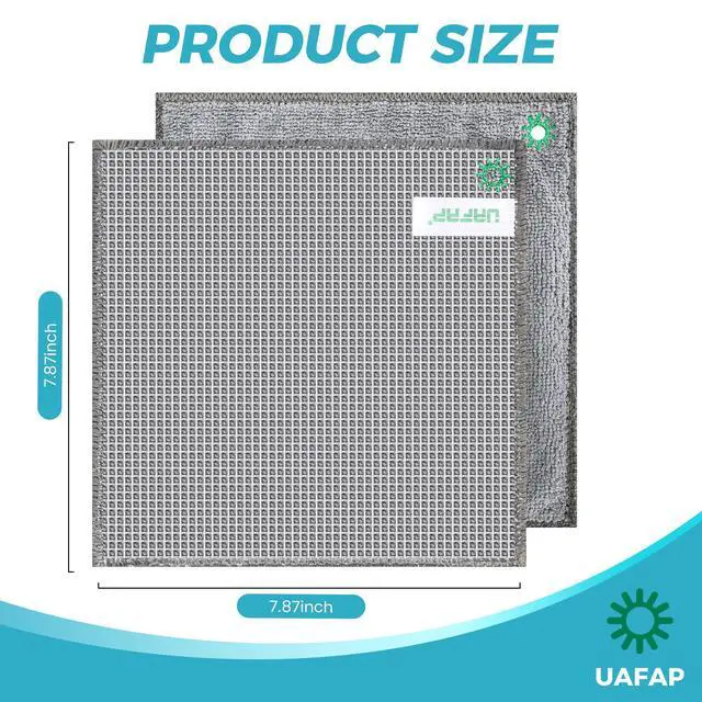 Alt view image 2 of 7 - 12Pcs New Upgrade 2-Layer Non Scratch Wire Dishcloth,Wire Dishwashing Rag,Reusable Quick-Dry Odor-Free Scrub Cloths for Dishes, Kitchen Cleaning Dish Rags for Cookware,Sinks, Dishes,Stove