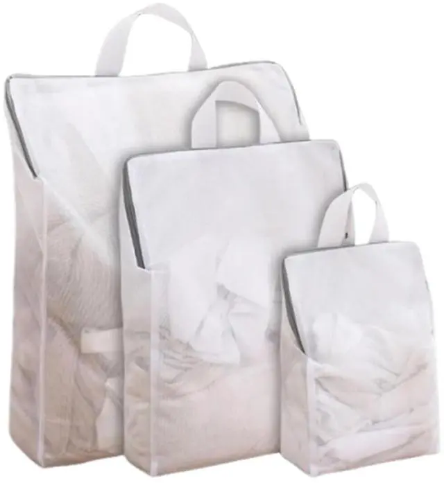 Main image of Mesh Laundry Bags for Delicates Reusable Durable Laundry Mesh Wash Bags Large Laundry Travel Bags for College Dorms Apartments Travel Storage Organizer Bag (3Pcs)