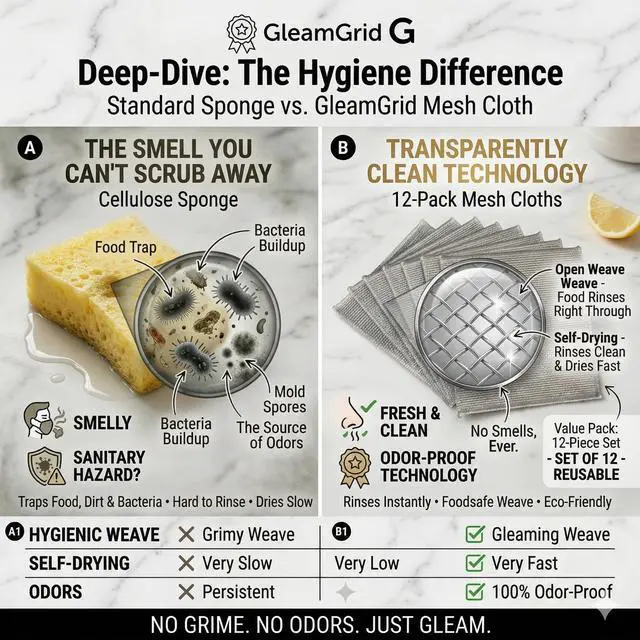 Alt view image 3 of 6 - 12 Piece Upgraded 2 Layer Metal Dish Cloth Set, Non Scratch Odor Free Wire Dishwashing Rags, Reusable Kitchen Cleaning Cloths for Wet and Dry Use on Dishes, Sinks and Stovetops