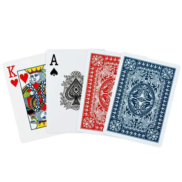 Alt view image 3 of 7 - Playing Cards 12 Pack,Standard Index,Red and Blue Backs,Large Digital Printing is Easy to Read,BlackjackEuchre, Canasta Card Game, Poker CardsRed/Blue