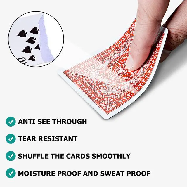 Alt view image 6 of 7 - Playing Cards 12 Pack,Standard Index,Red and Blue Backs,Large Digital Printing is Easy to Read,BlackjackEuchre, Canasta Card Game, Poker CardsRed/Blue