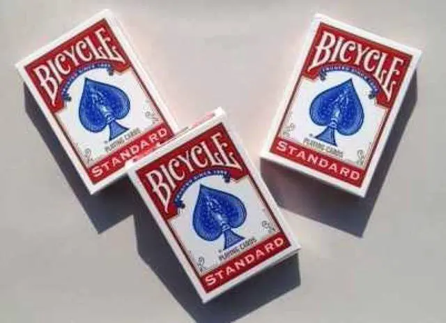 Main image of Standard Bicycle Rider Back Poker Playing Cards - 3 Decks (Red)