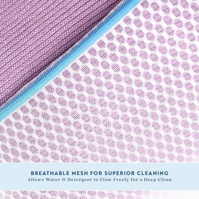 Alt view image 4 of 7 - Mesh Laundry Bags, 3 Pack Medium (12 x 16"), Ultra Durable Honeycomb Mesh Bags With Anti-Rust Zipper for Washing Delicates & Protect Clothes, Laundry Room Organization Essentials