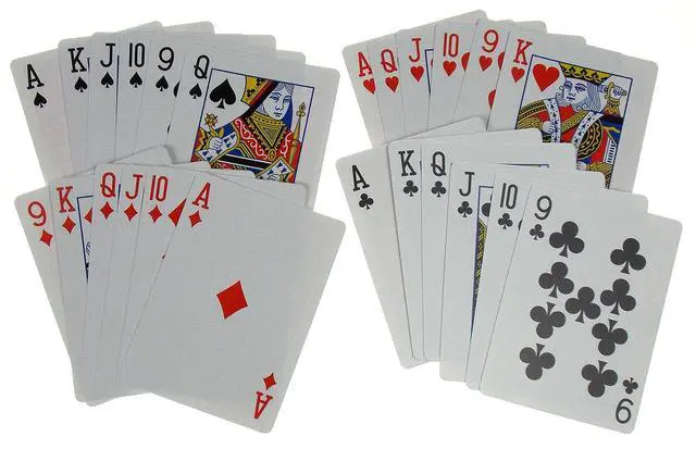 Alt view image 6 of 7 - Euchre Card Game Set | 4 Pre-Stripped Decks (9-Ace) with Blank Counter Cards | 2 Red & 2 Blue Decks | Classic Euchre Playing Cards - Improved Durability