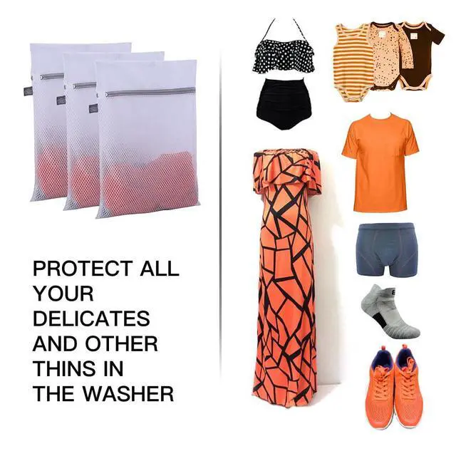 Alt view image 5 of 5 - Small Laundry Mesh Wash Bag, Garment Bag for Washing Sock, 3S