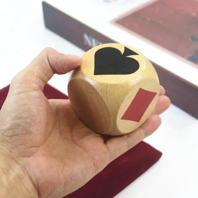 Alt view image 4 of 7 - Euchre Markers Cube (2.4 in) Pinochle Bridge Playing Cards Whist Cards Marker Dice Euchre Card Deck Marker Game Dice Indicator