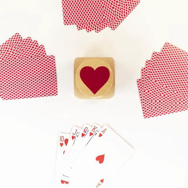 Alt view image 6 of 7 - Euchre Markers Cube (2.4 in) Pinochle Bridge Playing Cards Whist Cards Marker Dice Euchre Card Deck Marker Game Dice Indicator