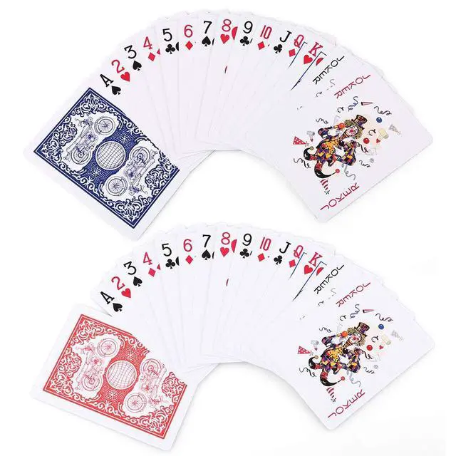 Alt view image 2 of 7 - Playing Cards, 12 Pack, Decks of Cards Bulk, Poker Size, Standard Index, for Blackjack, Euchre, Canasta Card Game, 6 Blue and 6 Red, Casino Grade Poker Cards