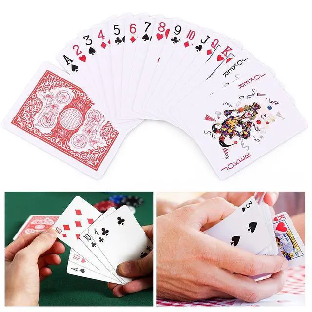 Alt view image 4 of 7 - Playing Cards, 12 Pack, Decks of Cards Bulk, Poker Size, Standard Index, for Blackjack, Euchre, Canasta Card Game, 6 Blue and 6 Red, Casino Grade Poker Cards
