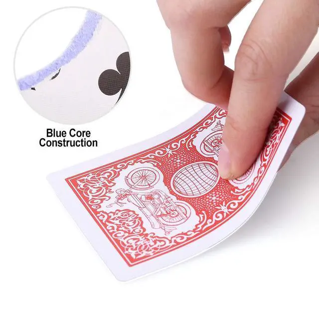 Alt view image 3 of 7 - Playing Cards, 12 Pack, Decks of Cards Bulk, Poker Size, Standard Index, for Blackjack, Euchre, Canasta Card Game, 6 Blue and 6 Red, Casino Grade Poker Cards