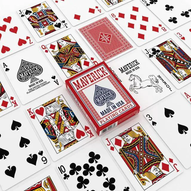Alt view image 2 of 7 - Playing Cards 12 Pack, Made in USA, New and Improved Quality, Standard Index, Red and Blue Decks, Bulk Playing Cards for Poker, Card Games, and Family Game Night