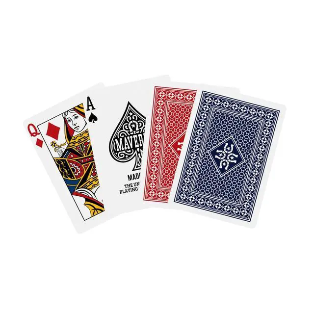 Alt view image 4 of 7 - Playing Cards 12 Pack, Made in USA, New and Improved Quality, Standard Index, Red and Blue Decks, Bulk Playing Cards for Poker, Card Games, and Family Game Night