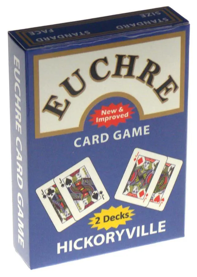 Alt view image 2 of 7 - Euchre Playing Cards Bundle - 2 Euchre Decks in One Box with Black & White Suit Marker Dice