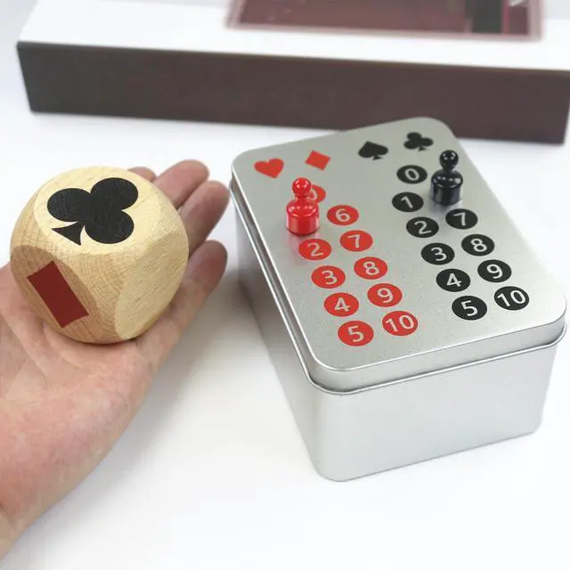 Alt view image 3 of 7 - Euchre Marker Dice Cube (2 in) Scorer Board Playing Cards Scoreboard Marker Game Dice Indicator for Euchre Enthusiasts