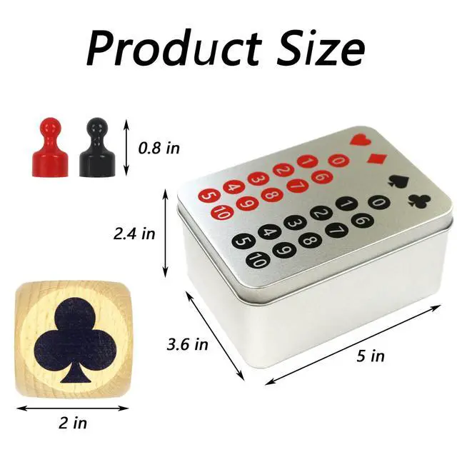 Alt view image 5 of 7 - Euchre Marker Dice Cube (2 in) Scorer Board Playing Cards Scoreboard Marker Game Dice Indicator for Euchre Enthusiasts