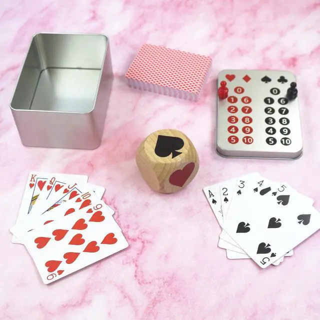 Alt view image 7 of 7 - Euchre Marker Dice Cube (2 in) Scorer Board Playing Cards Scoreboard Marker Game Dice Indicator for Euchre Enthusiasts