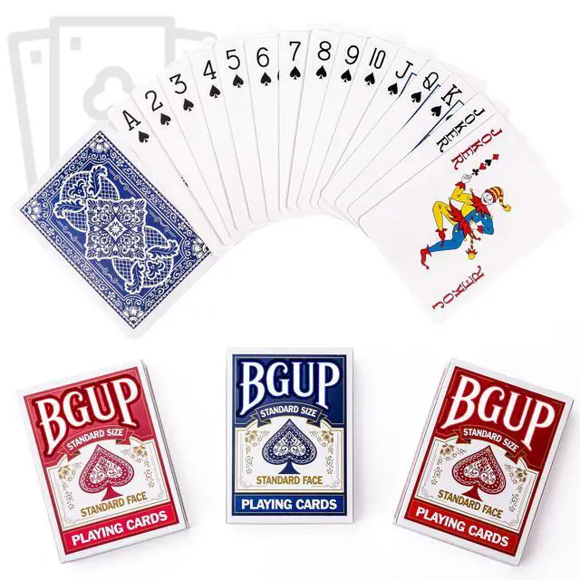 Alt view image 3 of 7 - Playing Cards, 26 Decks of Cards Bulk Standard Size Poker Cards, Perfect for Classic Card Games, Party Games, Blackjack, Card Games for Families & Magic Performances (Red/Blue)