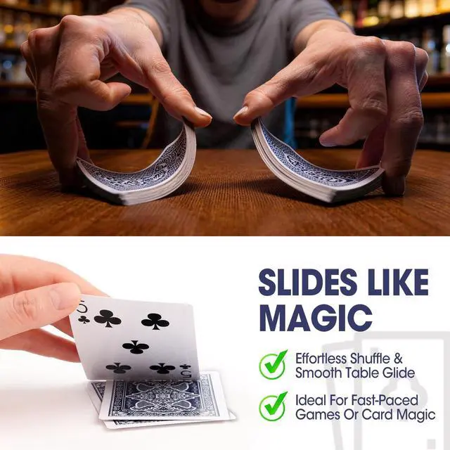 Alt view image 6 of 7 - Playing Cards, 26 Decks of Cards Bulk Standard Size Poker Cards, Perfect for Classic Card Games, Party Games, Blackjack, Card Games for Families & Magic Performances (Red/Blue)