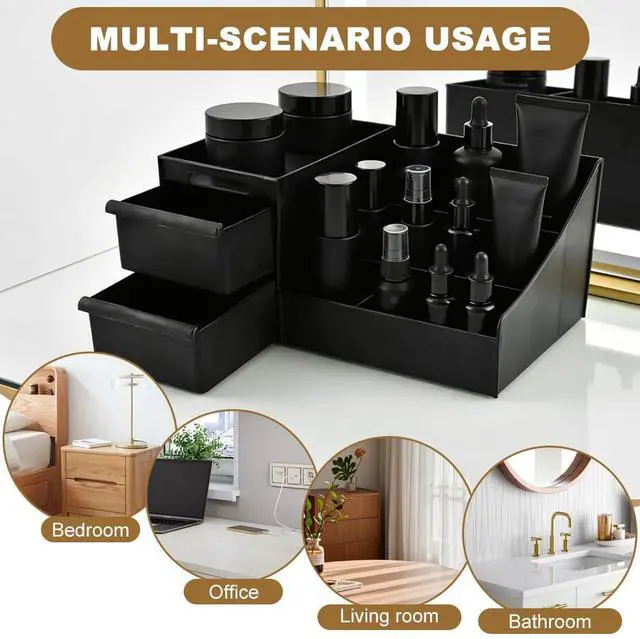 Alt view image 7 of 7 - Mens Organizer,Cologne Shelf, Bathroom counter Organizers,Organizer For Men,Cologne Stand,Perfume Tray,Perfume Stand,Toothbrush Holders,Bathroom Shelf,Counter Storage
