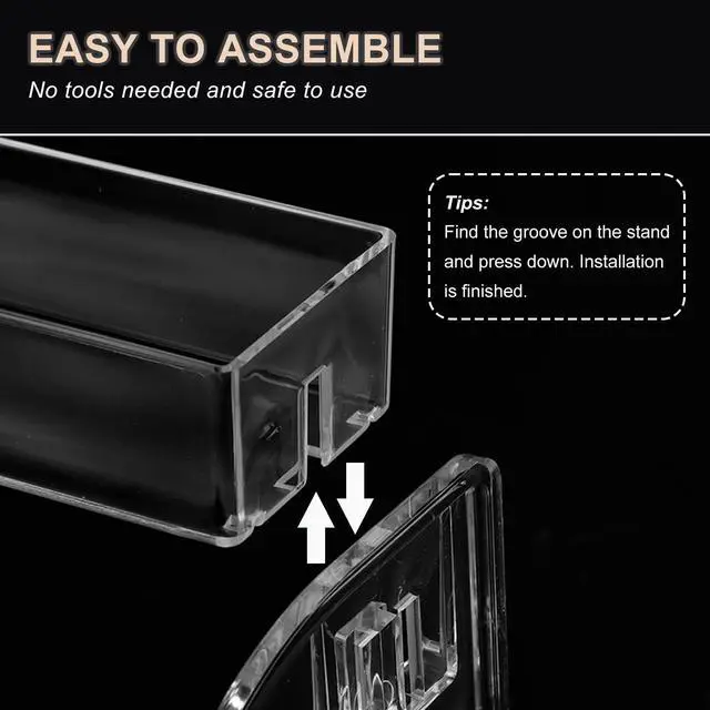 Alt view image 4 of 7 - 4-Tier Clear Acrylic Nail Polish Organizer Stand