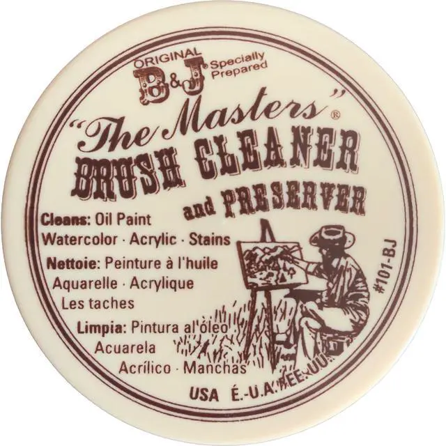 Main image of The Masters Brush Cleaner and Preserver Non-Toxic Cleans & Restores Art Paint Brushes Removes Acrylic, Oil & Watercolor Paint 2.5 oz