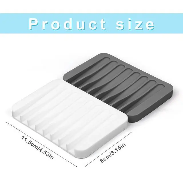 Alt view image 2 of 7 - 2pcs Paint Brush Holder, Silicone Washable Paintbrush Organizer Stand with 8 Slots Brush Rinse Cleaner for Oil Acrylic Watercolor Painting (Gray, White)