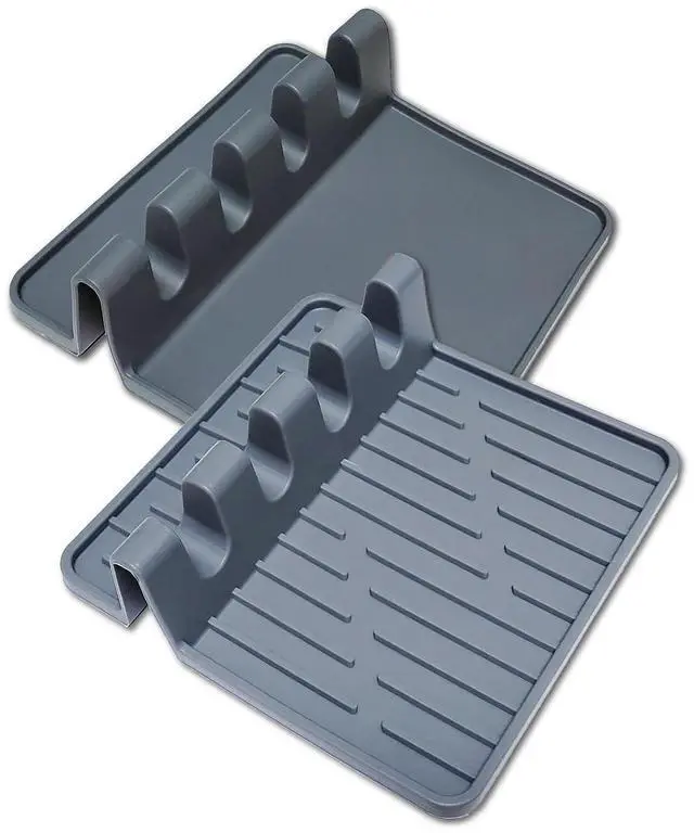 Main image of Paint Brush Holder Set, Portable Silicone Stands with 4 Slots, 2 Pack