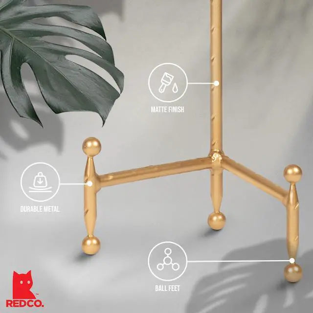 Alt view image 3 of 7 - Decorative Tripod Plate Stand and Art Holder Easel in Gold Finish - 11.5" h