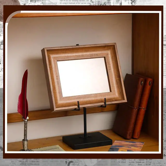 Alt view image 4 of 7 - Metal Frame Holder Adjustable Tabletop Easel Stand Large Picture Stand Elevated Vertical Plaque Poster Easel Home Restaurant Book Photo and Platter Exhibition Black(12 x 5 x 4 Inches)