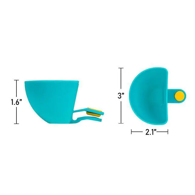 Alt view image 7 of 7 - Dip Clip for Bowls Plates 4PCS Plastic Dip Clip Bowl Plate Holder Chip and Dip Serving Set Sauce Holder for Spice Tomato Sauce Salt Veggie Vinegar Ketchup Chips (4 Colors)
