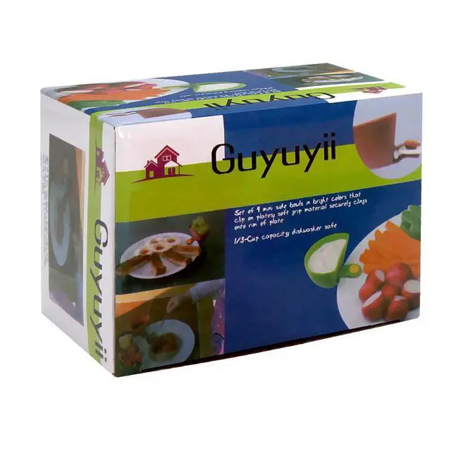 Alt view image 2 of 7 - 8-Pack Colorful and Reusable Dip Clips for Plates, Dishwasher Safe