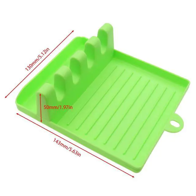 Alt view image 2 of 5 - 2 PCS Washable Paint Brush Holder Watercolor Brush Rest with 4 Slots for Oil and Watercolor Acrylic Painting White Green