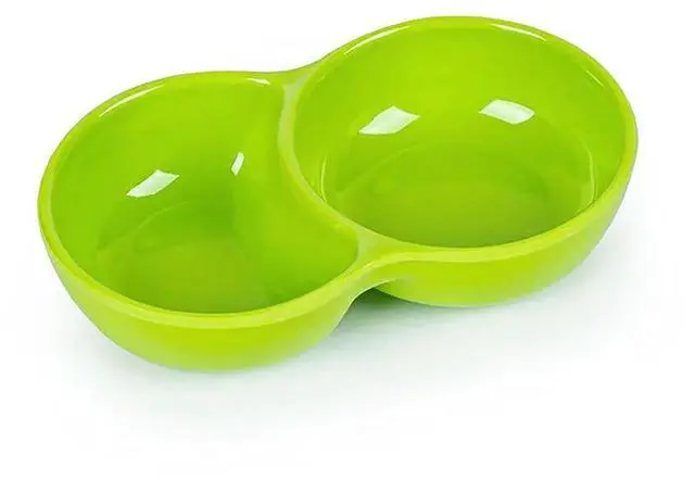 Alt view image 7 of 7 - 5 PCS Compartment Divided Plastic Sauce Dishes Compartment Appetizer Serving Tray Divided Spices Vinegar Nuts Sauce Dishes for Home Kitchen Restaurant