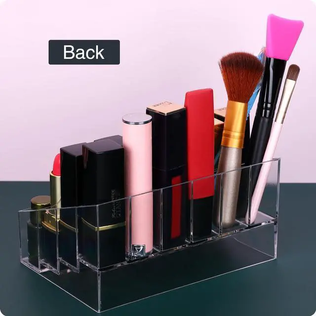 Alt view image 6 of 7 - Lipstick Organizer,Small Clear Plastic Compact Lip Gloss Chapstick Perfume Sample Mascara Holder with 24 Slots