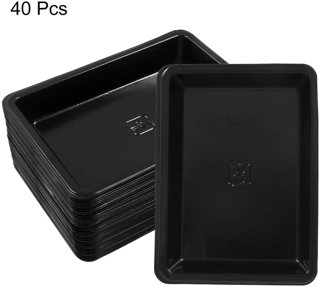 Alt view image 2 of 5 - Mini Soy Sauce Plates, 40PCS, Rectangle, Black